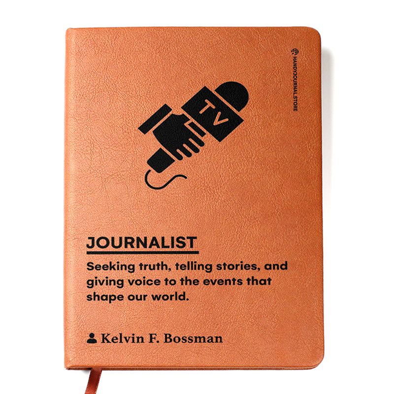 Customized Premium Leather Journal for Journalists