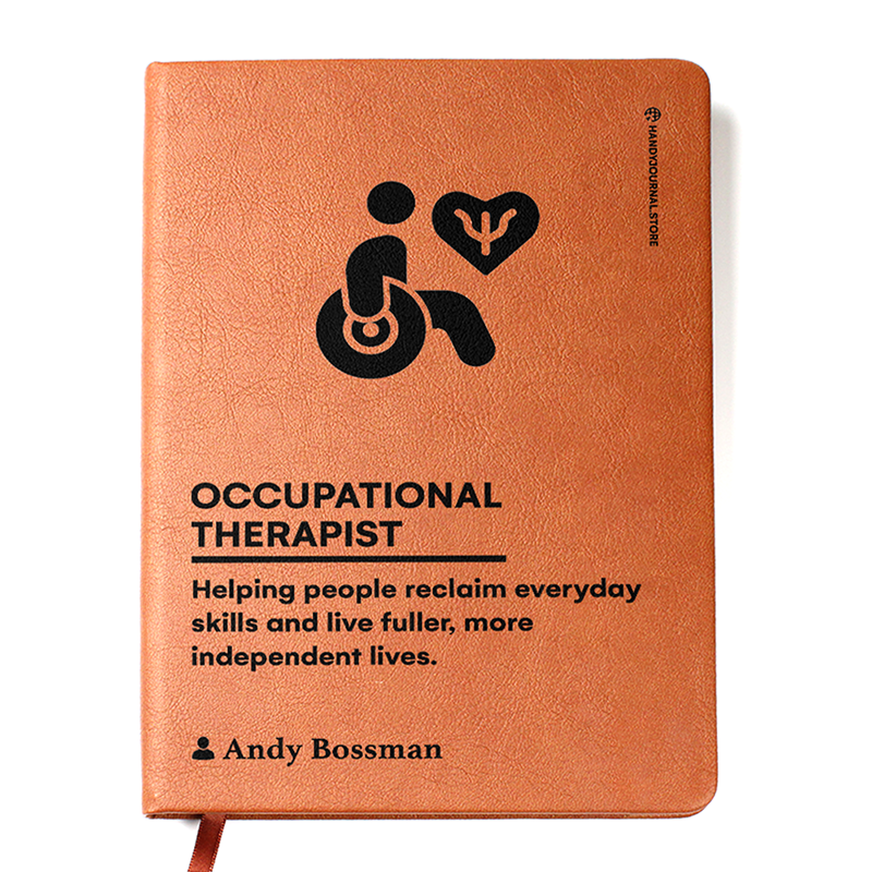 Customized Premium Leather Journal for Occupational Therapists