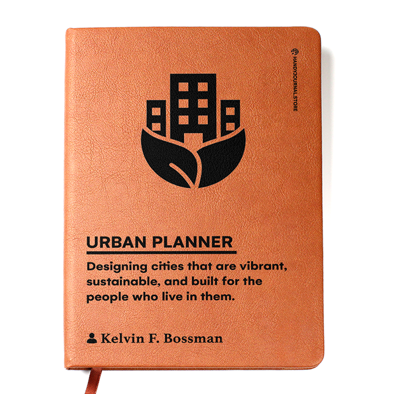 Customized Premium Leather Journal for Urban Planners