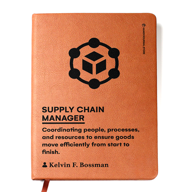 Customized Premium Leather Journal for Supply Chain Managers