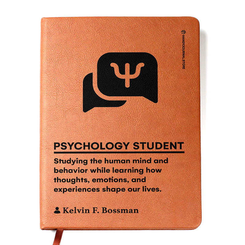 Customized Premium Leather Journal for Psychology Students