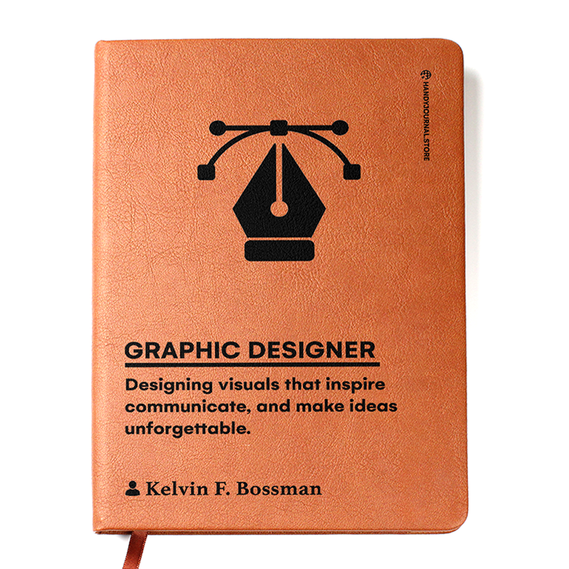 Customized Premium Leather Journal for Graphic Designers