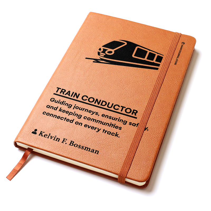 Pic 2 copy Customized Premium Leather Journal for Train Conductors - Image 3