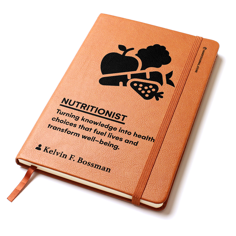 Pic 2 copy Customized Premium Leather Journal for Nutritionists - Image 3