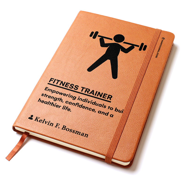 Pic 2 copy Customized Premium Leather Journal for Fitness Trainers - Image 3