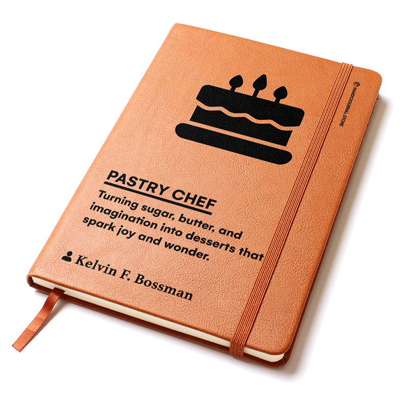 Pic 2 copy Customized Premium Leather Journal for Pastry Chefs - Image 3