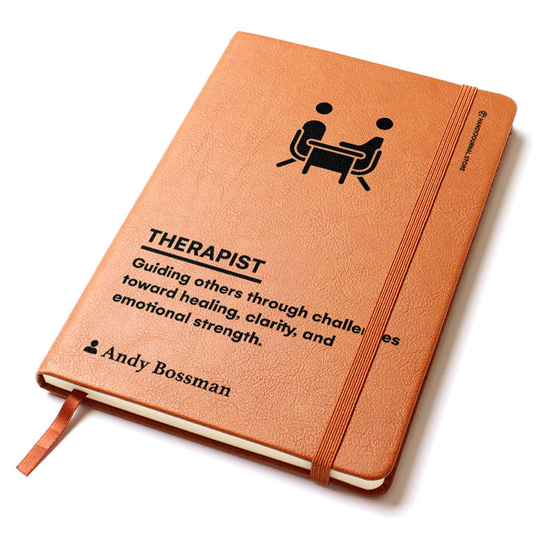 Pic 2 copy Customized Premium Leather Journal for Therapists - Image 3