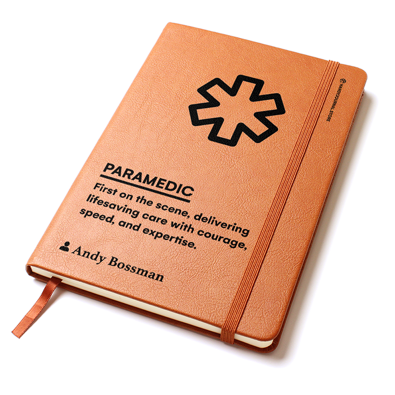 Pic 2 copy Customized Premium Leather Journal for Paramedics - Image 3