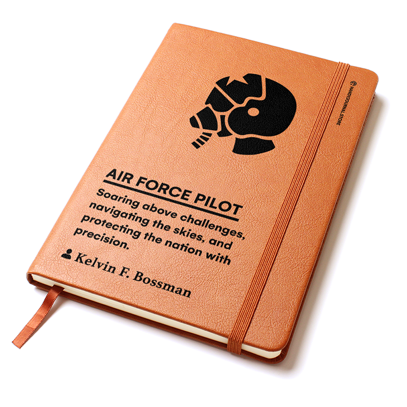 Pic 2 copy Customized Premium Leather Journal for Air Force Pilots - Image 3