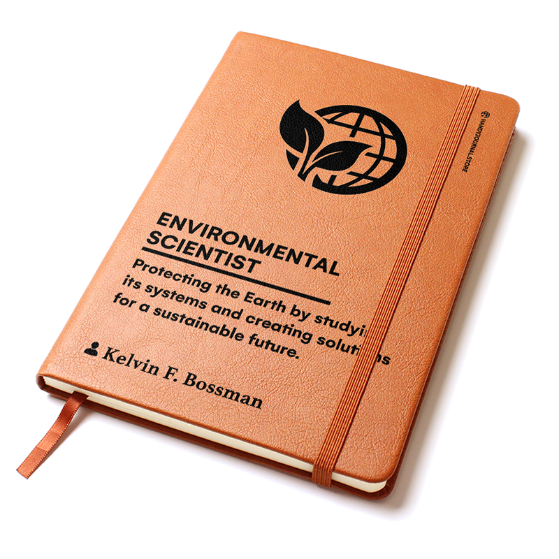 Pic 2 copy Customized Premium Leather Journal for Environmental Scientists - Image 3