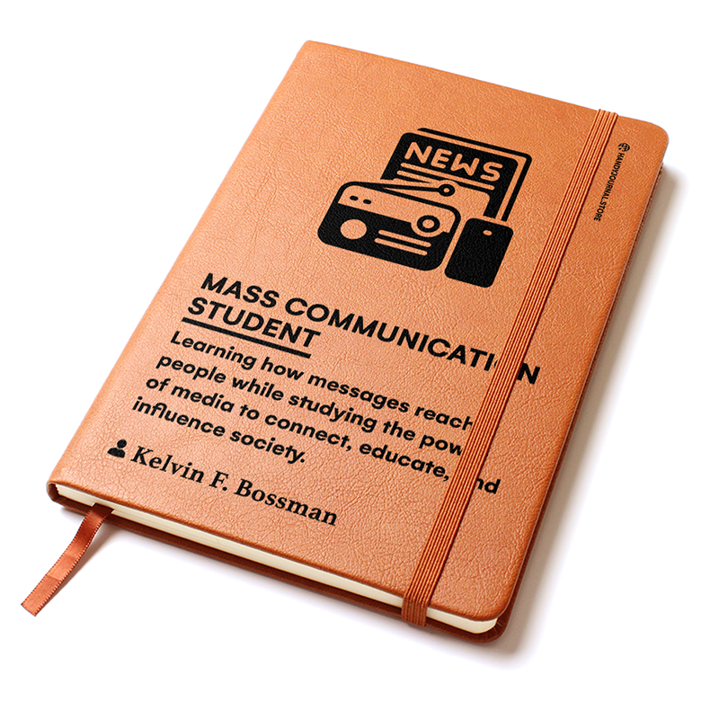 Pic 2 copy Customized Premium Leather Journal for Mass Communication Students - Image 3