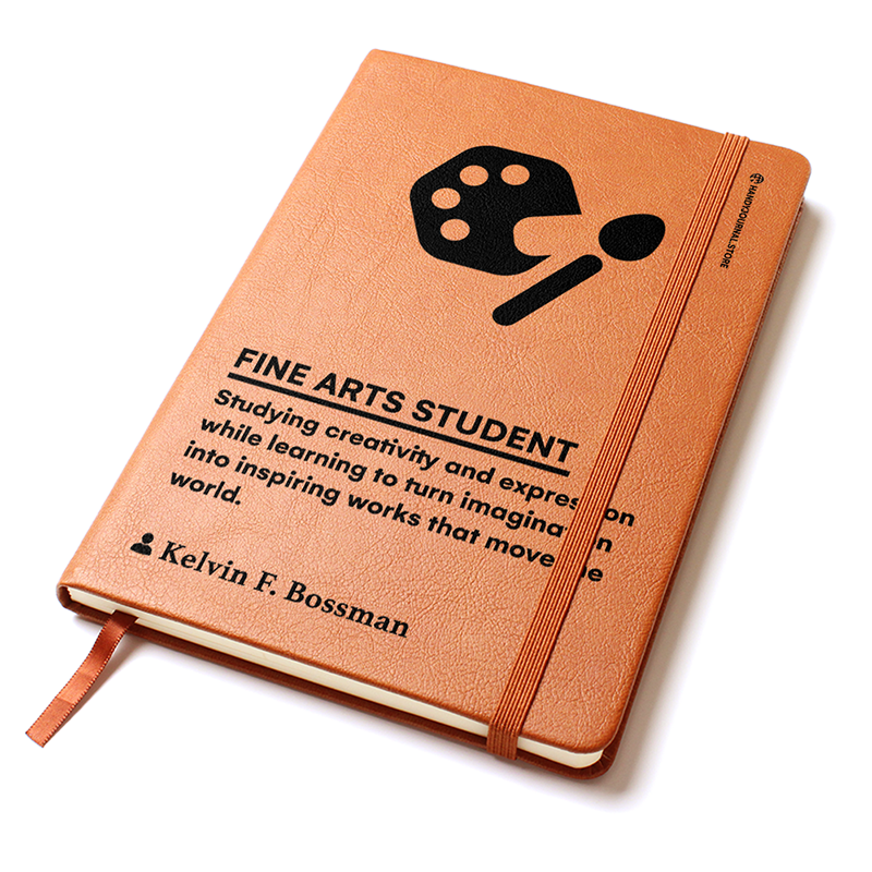 Pic 2 copy Customized Premium Leather Journal for Fine Arts Students - Image 3