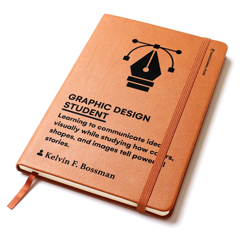 Pic 2 copy Customized Premium Leather Journal for Graphic Design Students - Image 3