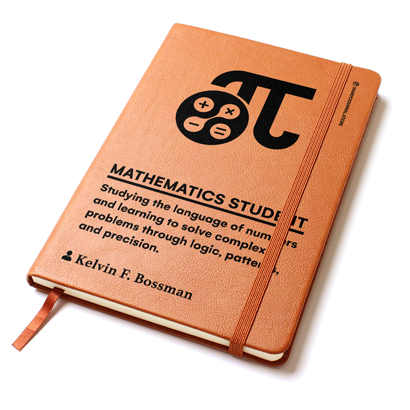 Pic 2 copy Customized Premium Leather Journal for Mathematics Students - Image 3