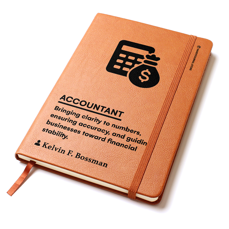 Pic 2 copy Customized Premium Leather Journal for Accountants - Image 3