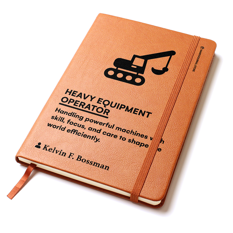 Pic 2 copy Customized Premium Leather Journal for Heavy Equipment Operators - Image 3