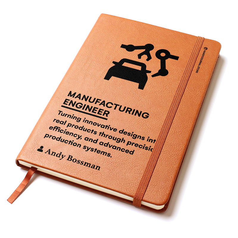 Pic 2 copy Customized Premium Leather Journal for Manufacturing Engineers - Image 3