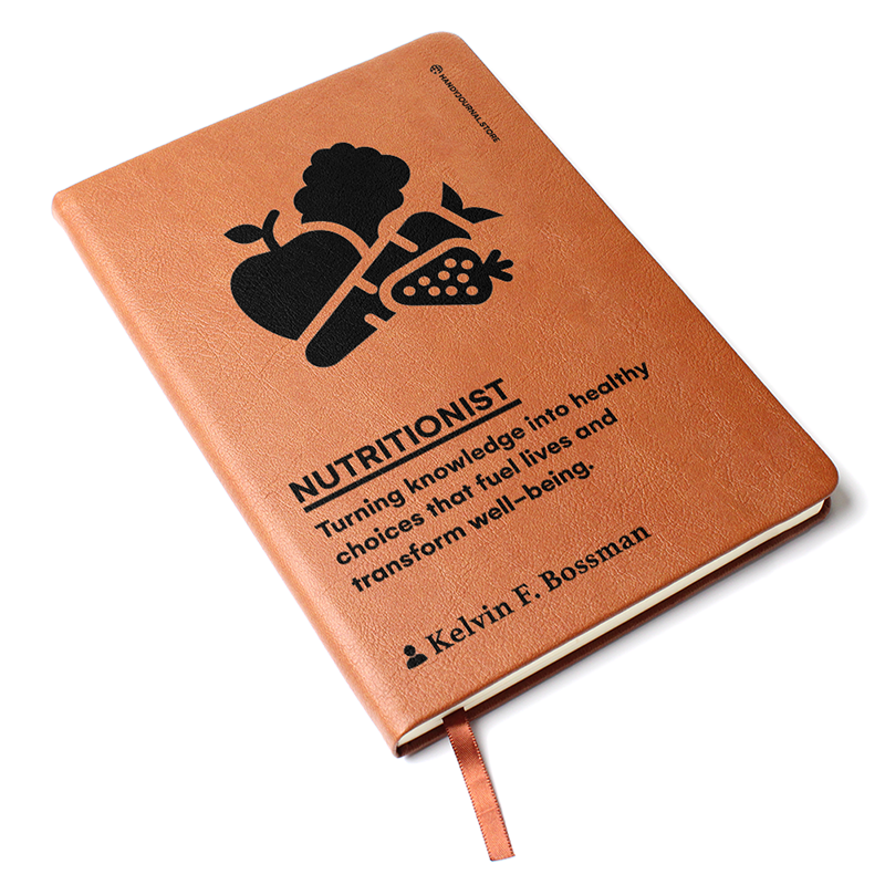 Pic 3 copy Customized Premium Leather Journal for Nutritionists - Image 4