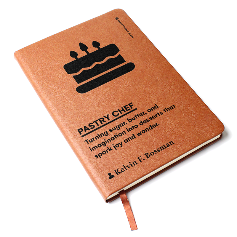 Pic 3 copy Customized Premium Leather Journal for Pastry Chefs - Image 4