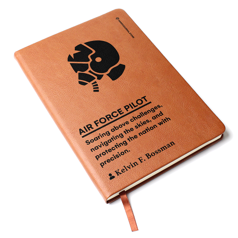 Pic 3 copy Customized Premium Leather Journal for Air Force Pilots - Image 4