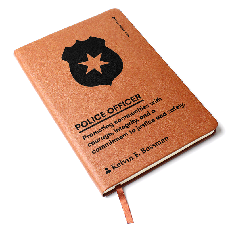 Pic 3 copy Customized Premium Leather Journal for Police Officers - Image 4
