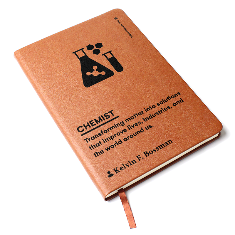 Pic 3 copy Customized Premium Leather Journal for Organic Chemists - Image 4