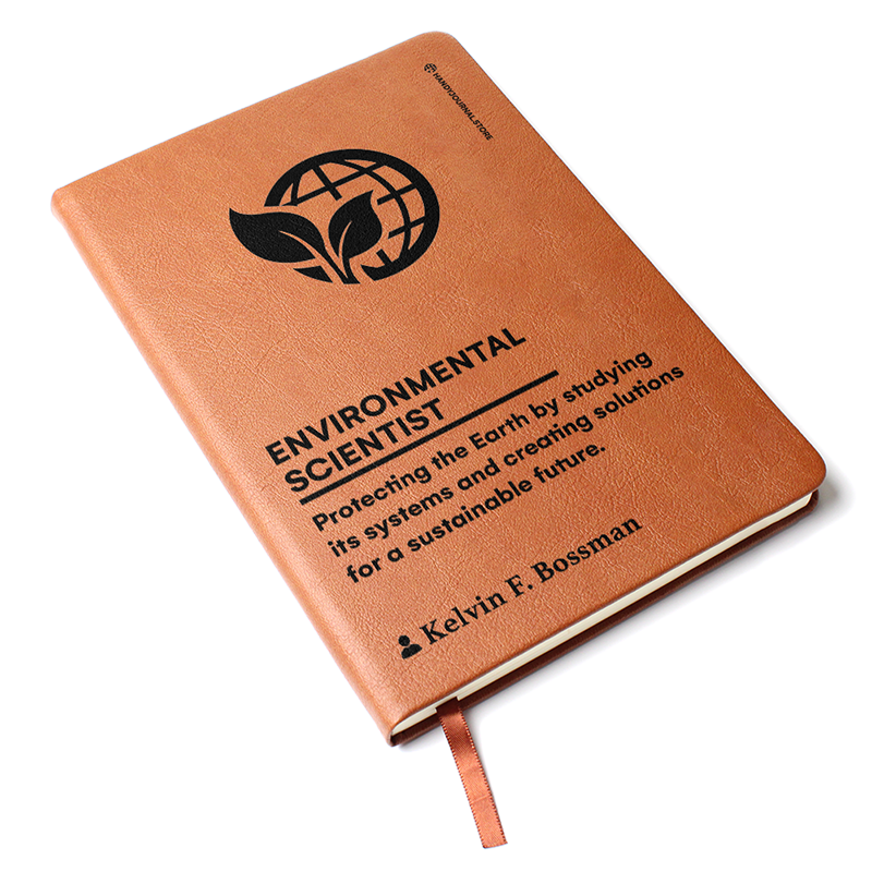 Pic 3 copy Customized Premium Leather Journal for Environmental Scientists - Image 4