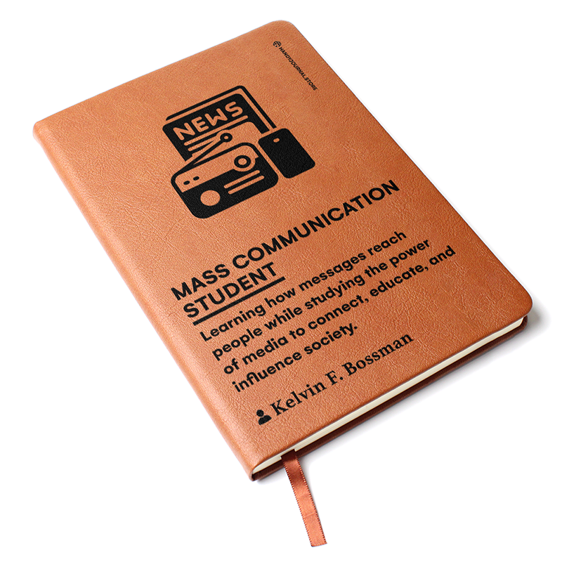 Pic 3 copy Customized Premium Leather Journal for Mass Communication Students - Image 4