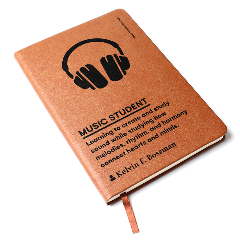 Pic 3 copy Customized Premium Leather Journal for Music Students - Image 4