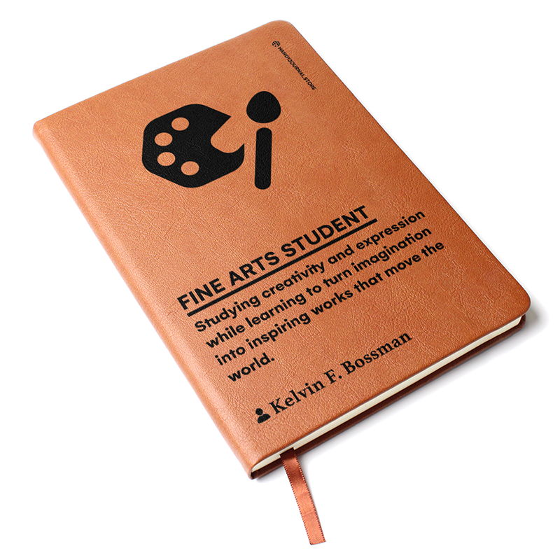 Pic 3 copy Customized Premium Leather Journal for Fine Arts Students - Image 4