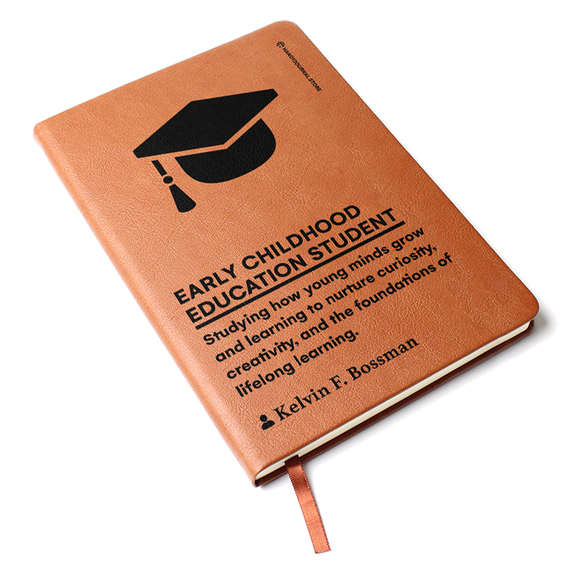 Pic 3 copy Customized Premium Leather Journal for Early Childhood Education Students - Image 4