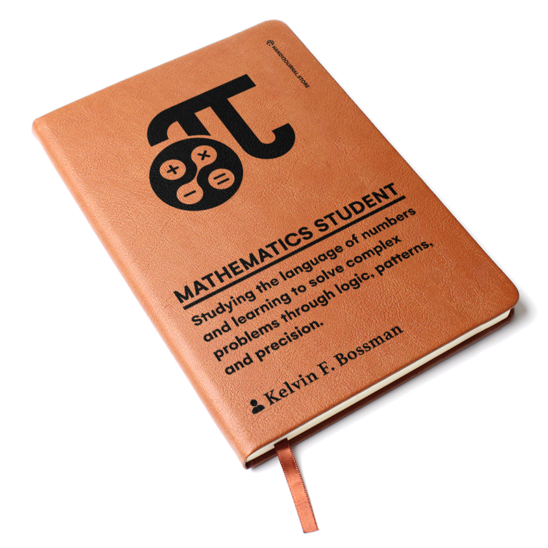 Pic 3 copy Customized Premium Leather Journal for Mathematics Students - Image 4