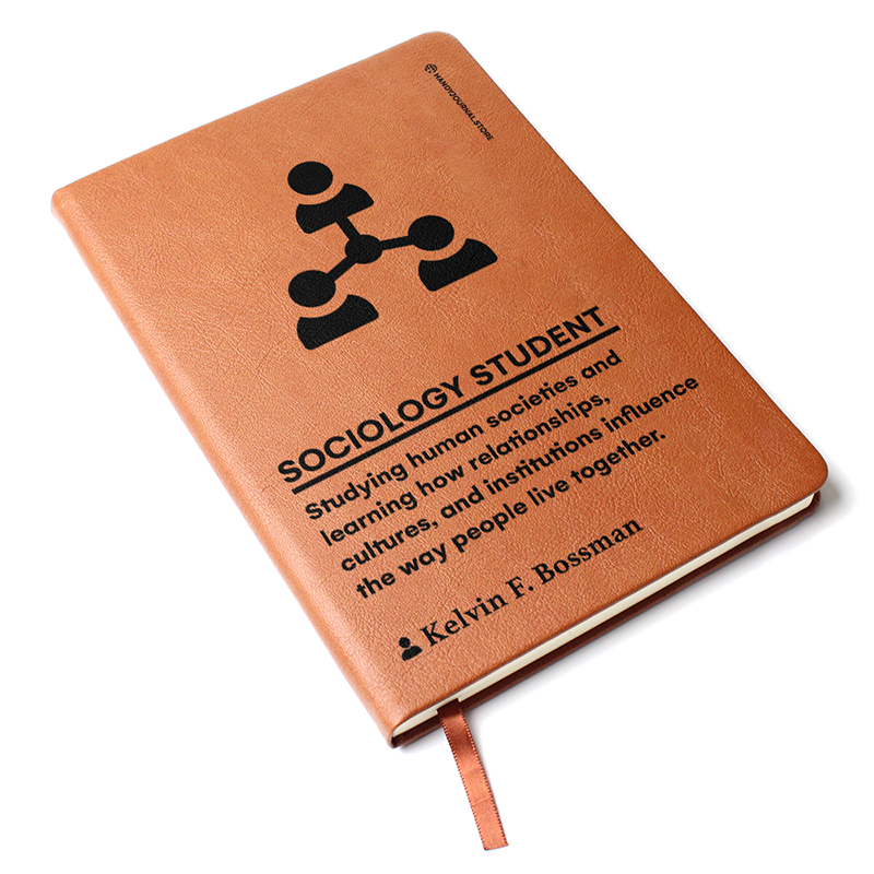 Pic 3 copy Customized Premium Leather Journal for Sociology Students - Image 4