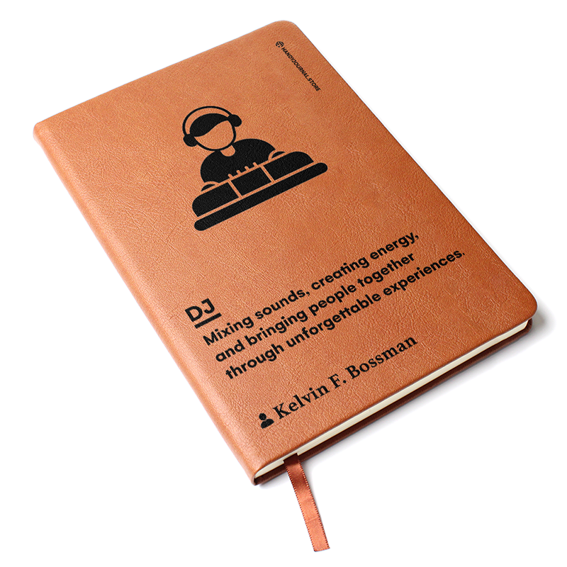 Pic 3 copy Customized Premium Leather Journal for DJs - Image 4
