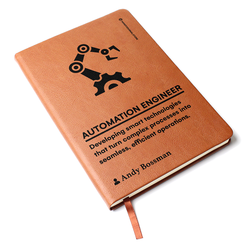 Pic 3 copy Customized Premium Leather Journal for Automation Engineers - Image 4