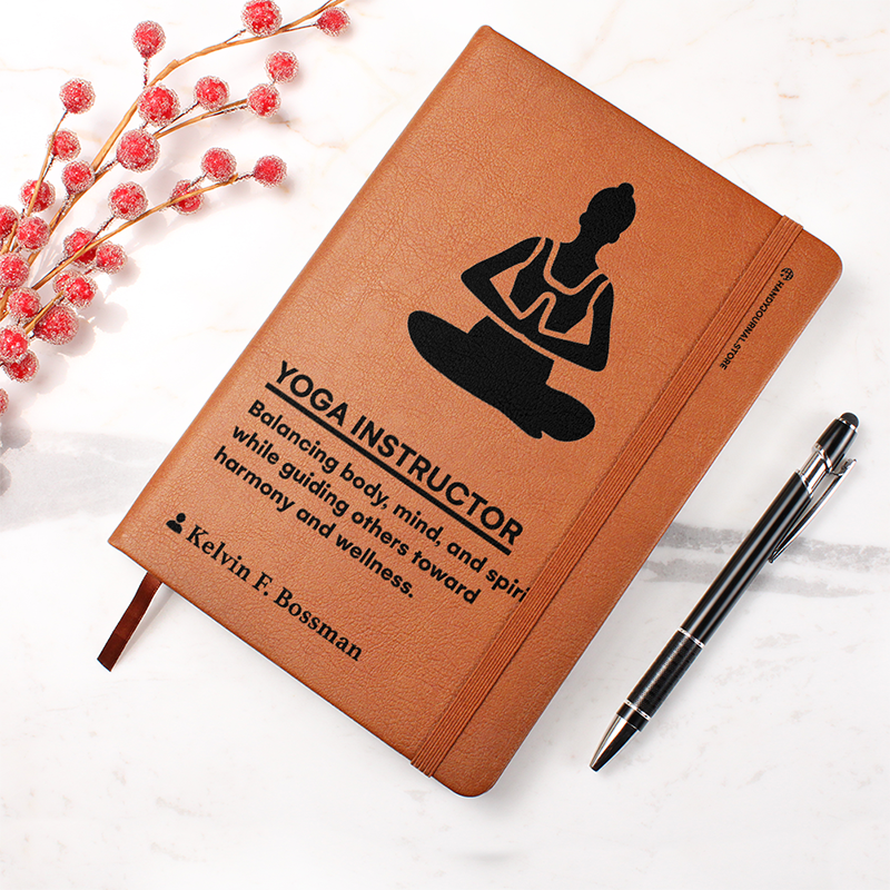 Pic 4 copy Customized Premium Leather Journal for Yoga Instructors - Image 5