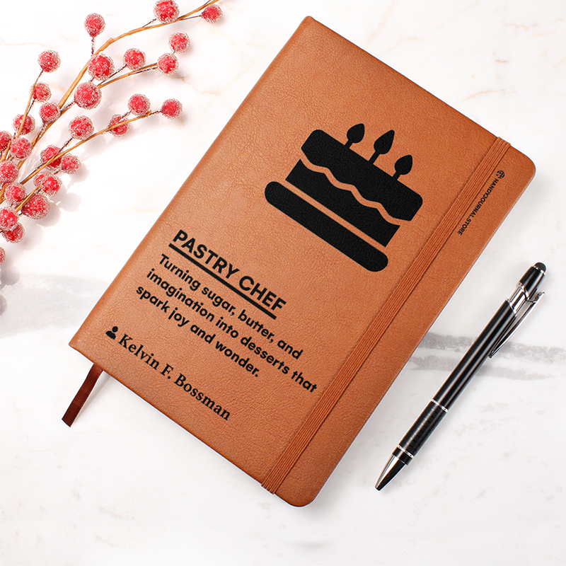 Pic 4 copy Customized Premium Leather Journal for Pastry Chefs - Image 5