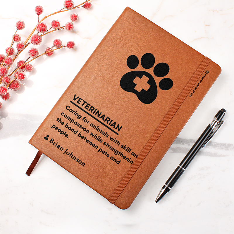 Pic 4 copy Customized Premium Leather Journal for Veterinarians - Image 5