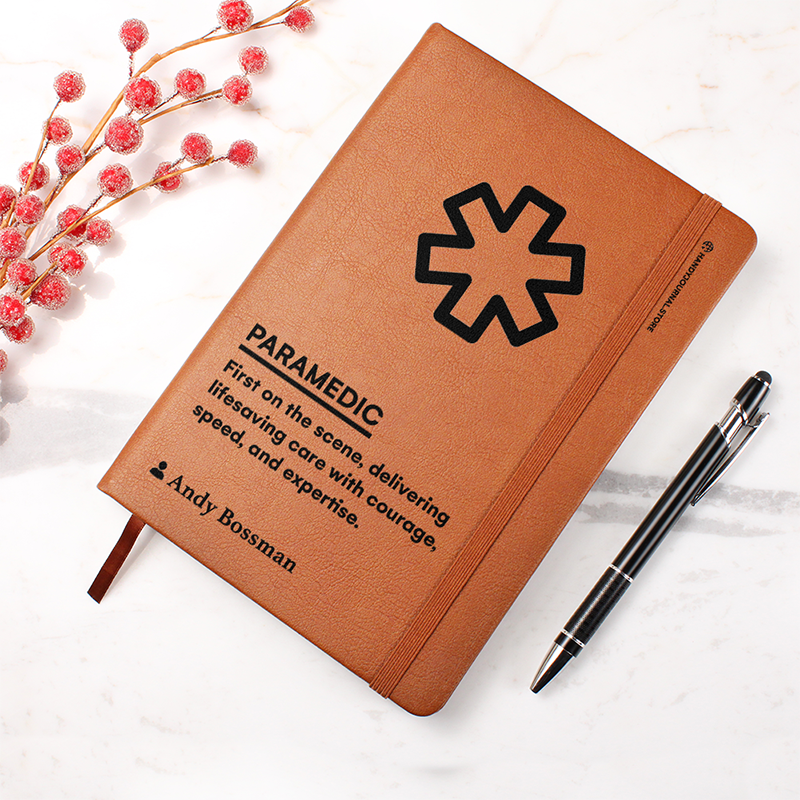 Pic 4 copy Customized Premium Leather Journal for Paramedics - Image 5