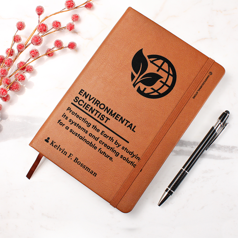 Pic 4 copy Customized Premium Leather Journal for Environmental Scientists - Image 5