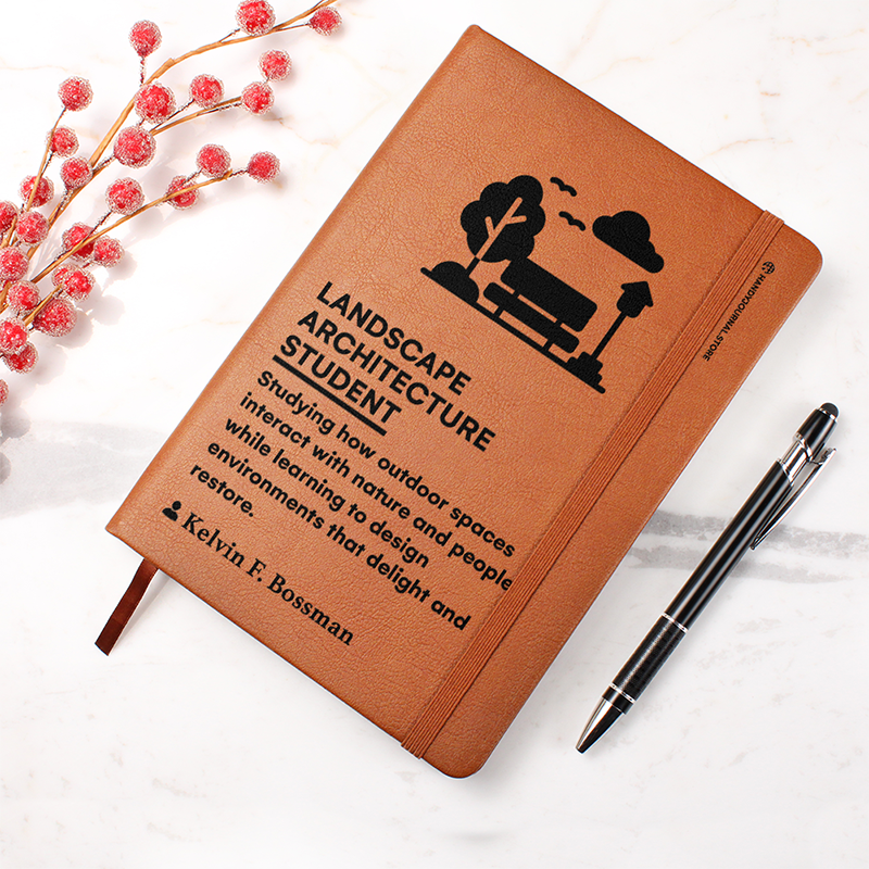 Pic 4 copy Customized Premium Leather Journal for Landscape Architecture Students - Image 5