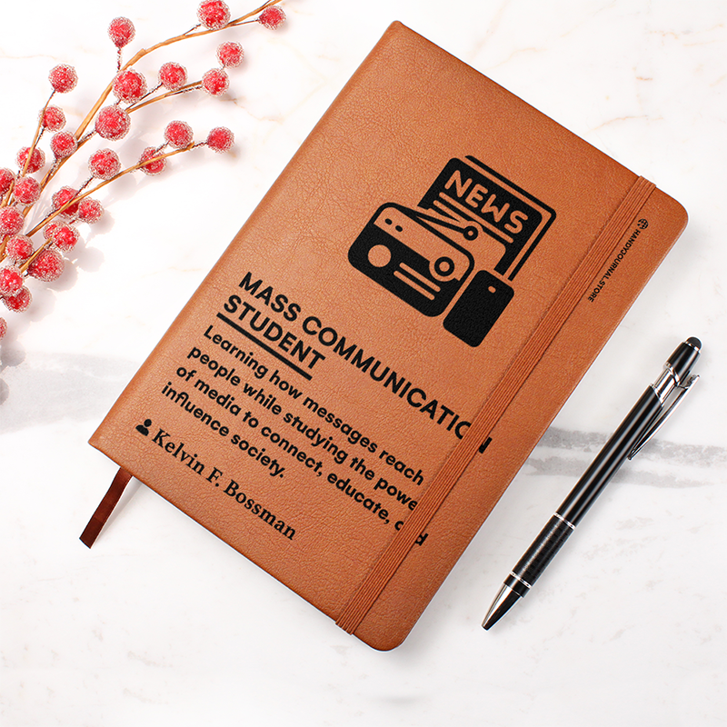Pic 4 copy Customized Premium Leather Journal for Mass Communication Students - Image 5