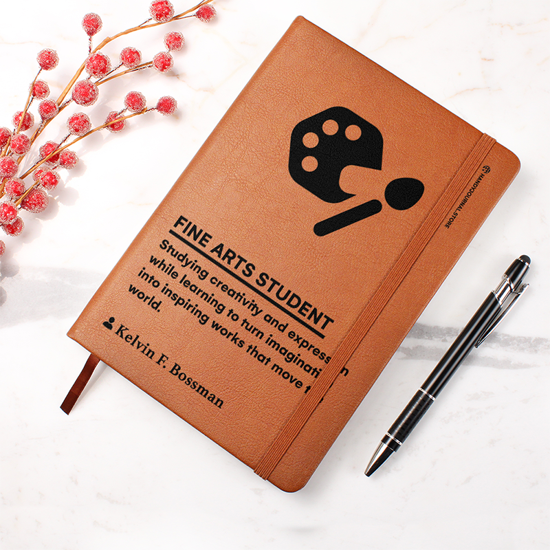 Pic 4 copy Customized Premium Leather Journal for Fine Arts Students - Image 5