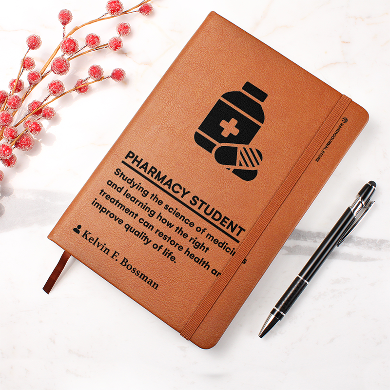 Pic 4 copy Customized Premium Leather Journal for Pharmacy Students - Image 5