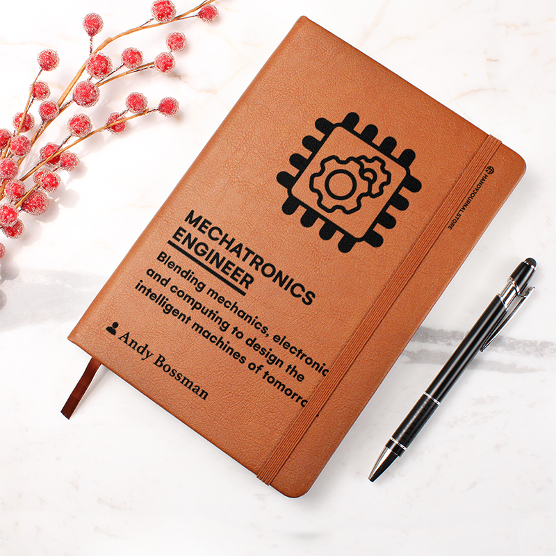 Pic 4 copy Customized Premium Leather Journal for Mechatronics Engineers - Image 5