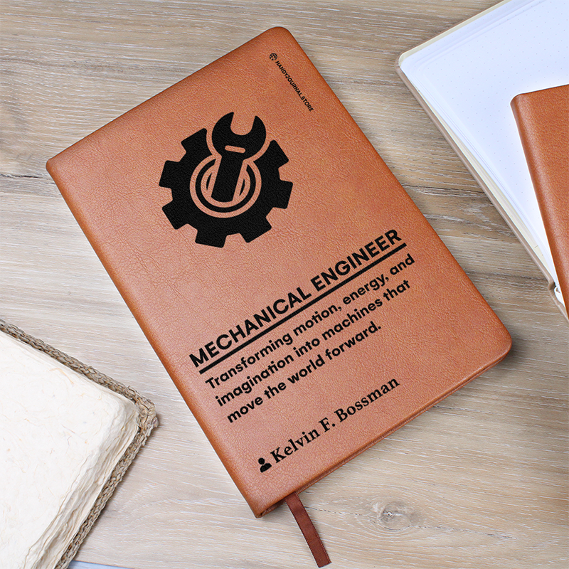 Pic 5 copy Customized Premium Leather Journal for Mechanical Engineers - Image 6