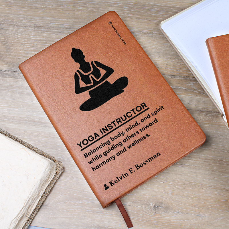 Pic 5 copy Customized Premium Leather Journal for Yoga Instructors - Image 6