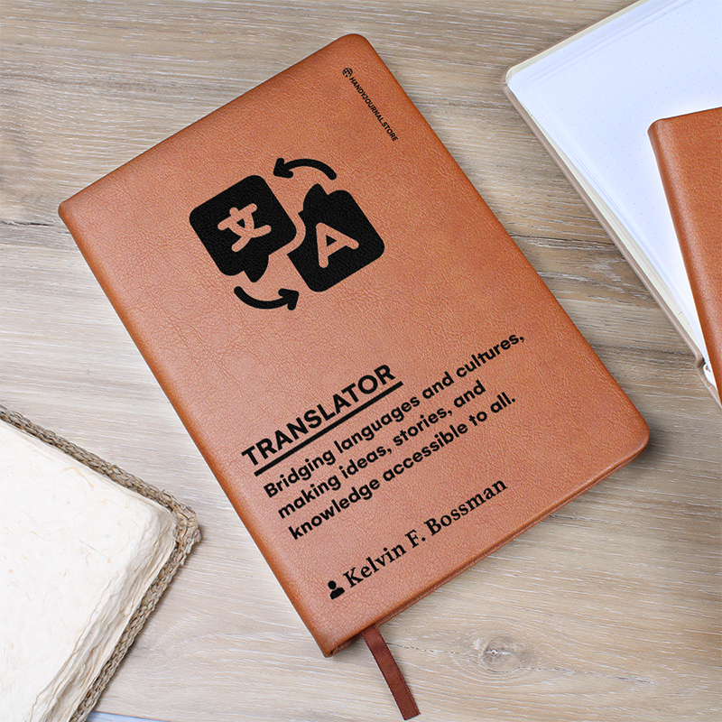 Pic 5 copy Customized Premium Leather Journal for Translators - Image 6