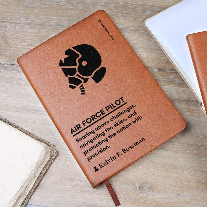 Pic 5 copy Customized Premium Leather Journal for Air Force Pilots - Image 6