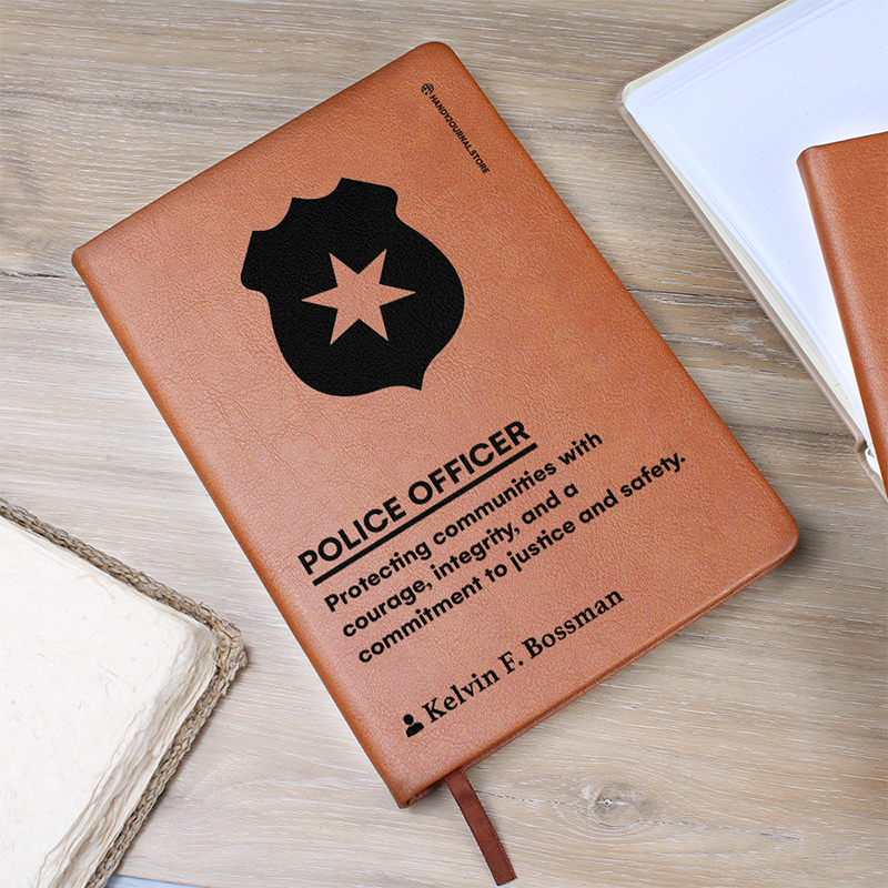 Pic 5 copy Customized Premium Leather Journal for Police Officers - Image 6